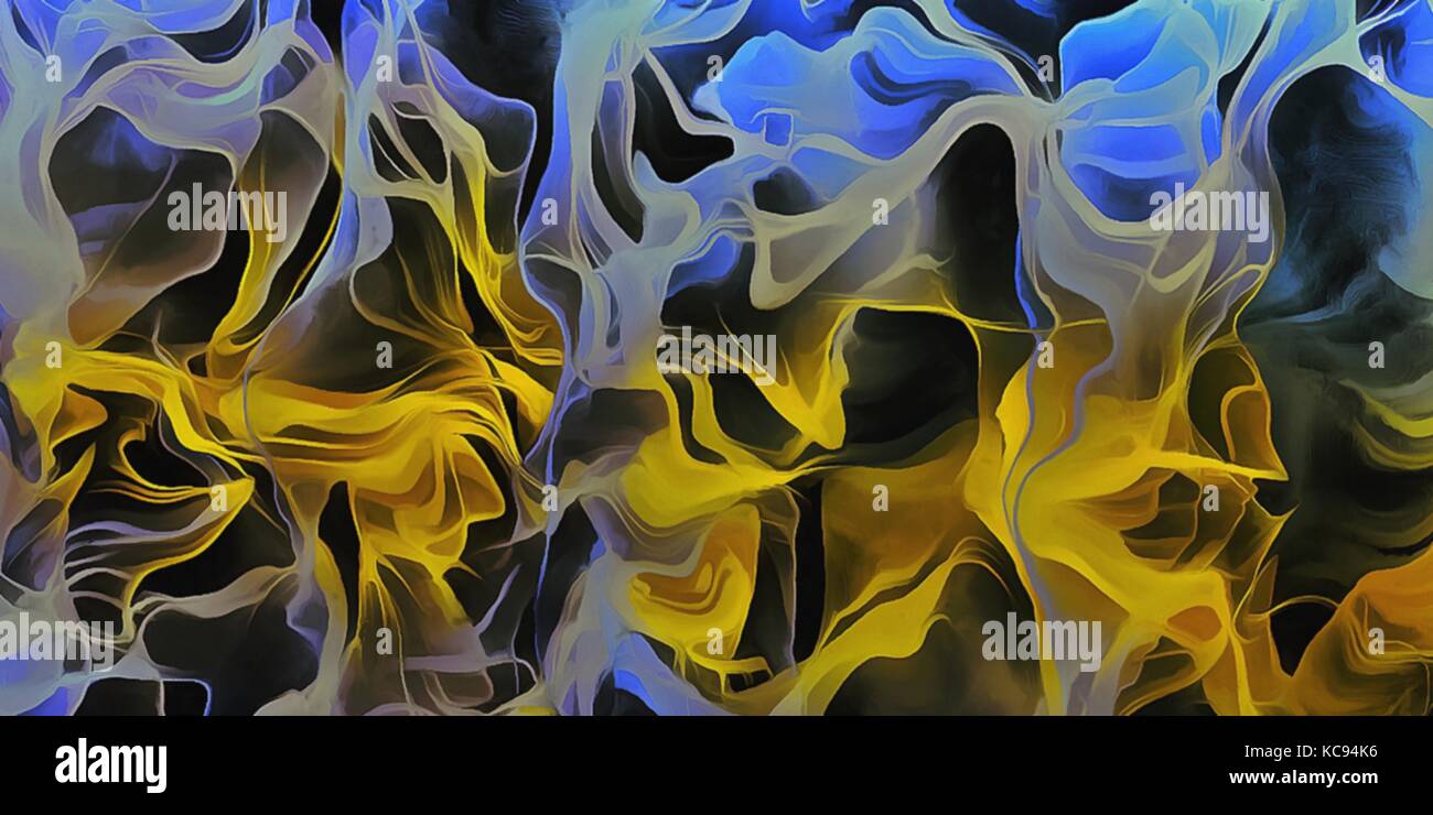 Abstract electrifying lines, smoky fractal texture pattern, digital ...