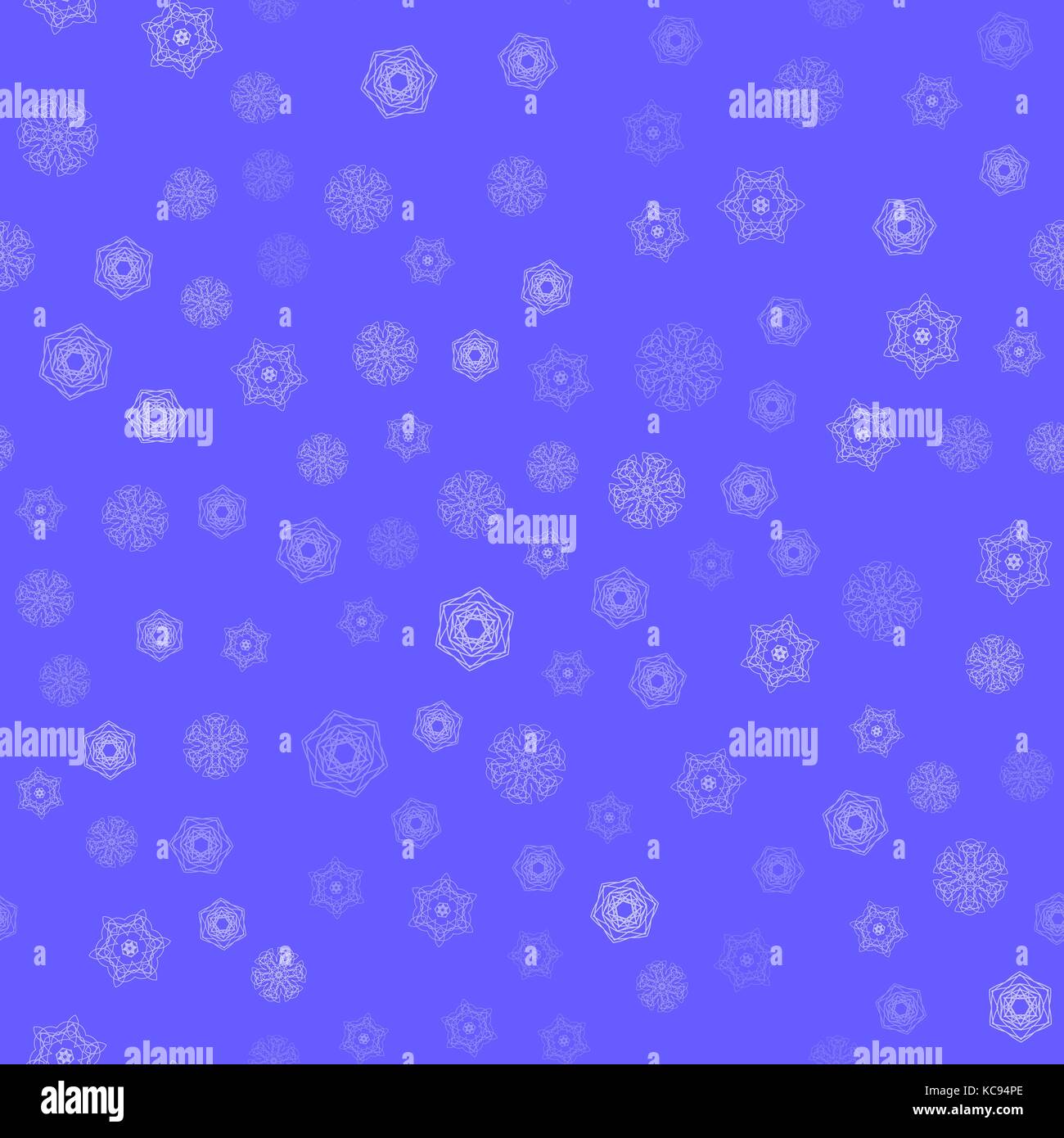 Winter Seamless Snowflake Pattern Stock Vector Image & Art - Alamy