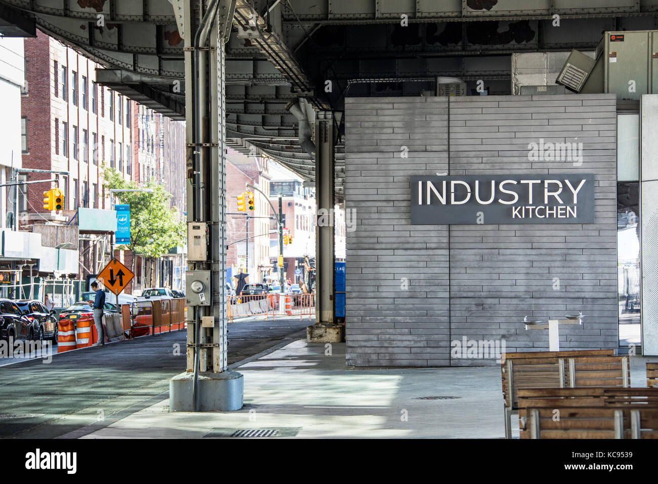Industry Kitchen restaurant, Manhattan, New York City Stock Photo