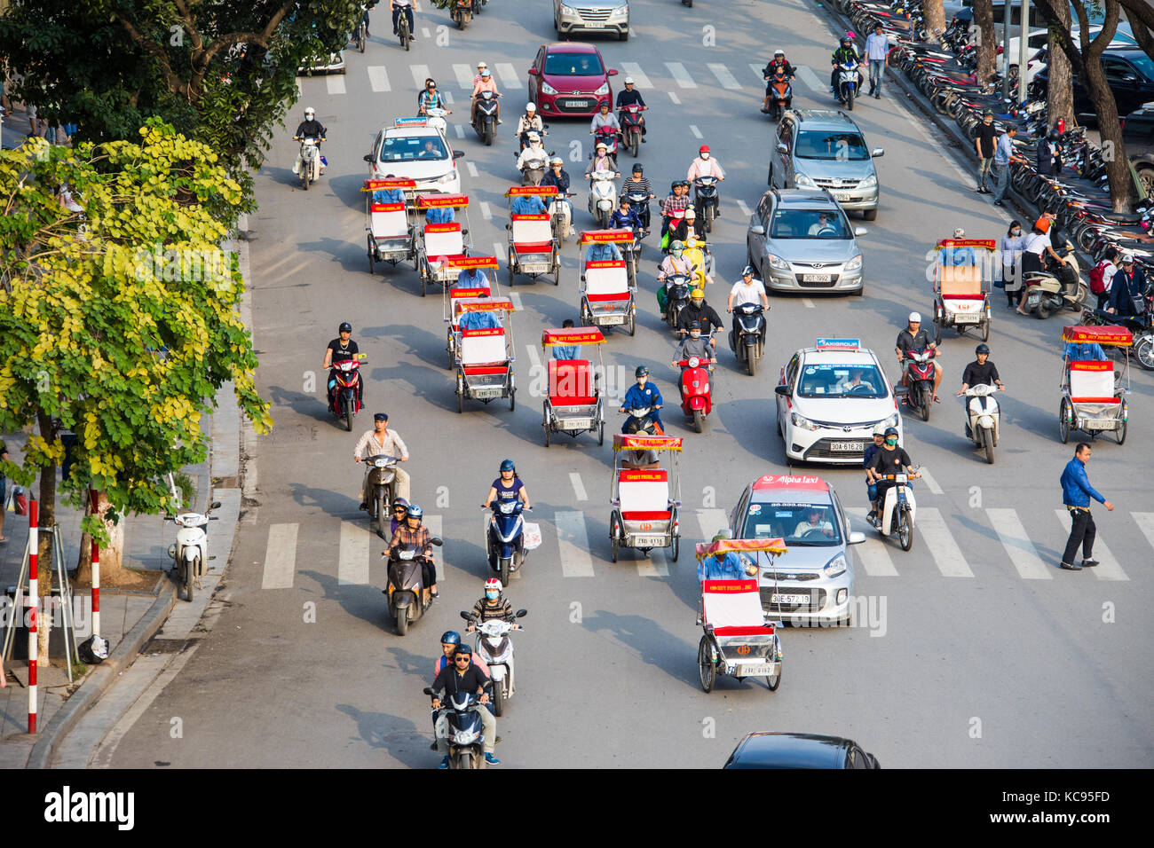 Traffic in Hanoi, Vietnam Stock Photo Alamy