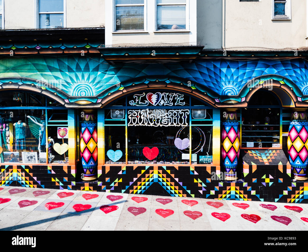 Love On Haight shop, Haight Street, San Francisco, USA, August 2017