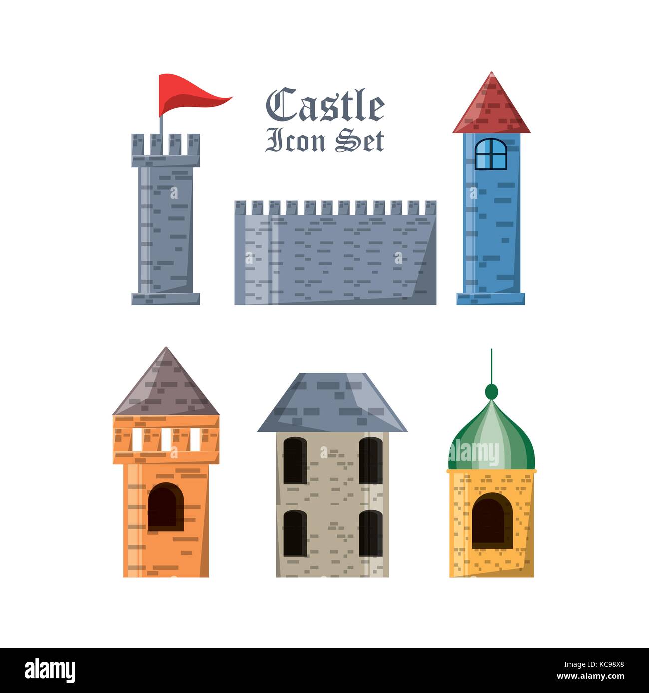 Castle with tower design Stock Vector Image & Art - Alamy
