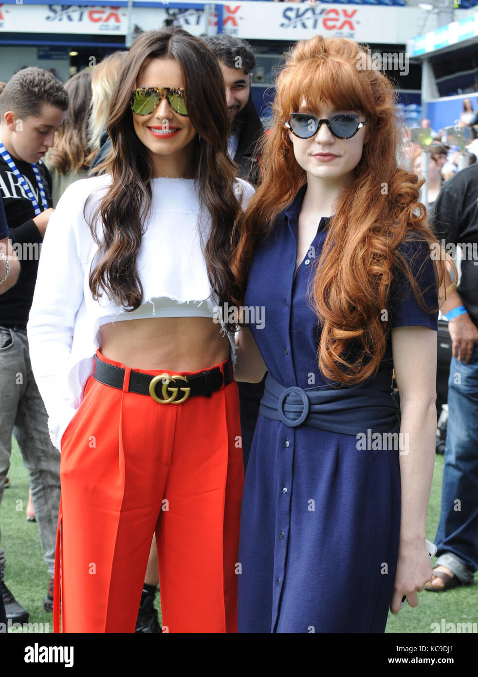 Game for Grenfell, at Loftus Road Stadium, celebrities, family members from Grenfell and members of the emergency services took part tin the match, with a special half time performance by Rita Ora  Featuring: Cheryl Cole Where: London, United Kingdom When: 02 Sep 2017 Credit: WENN.com Stock Photo