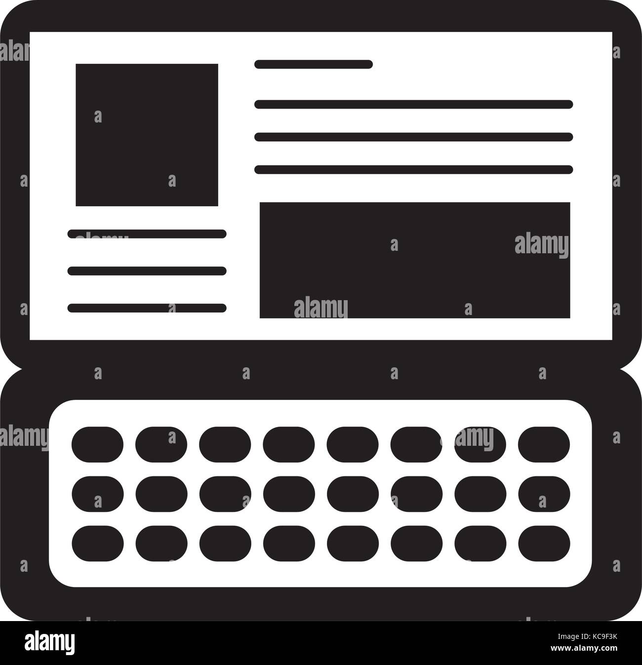 laptop keyboard website application connection Stock Vector Image & Art