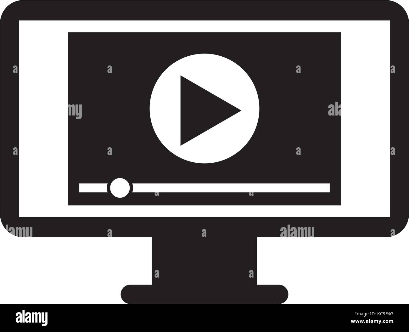 screen video player for web and internet media Stock Vector Image & Art ...