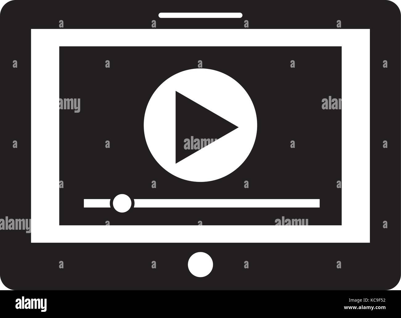 Gallery Detail: Media Player Interface For Websites Or Applications For Tablet Stock