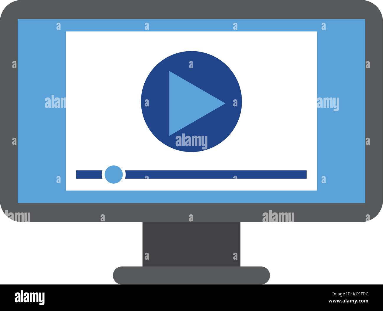 screen video player for web and internet media Stock Vector Image & Art ...