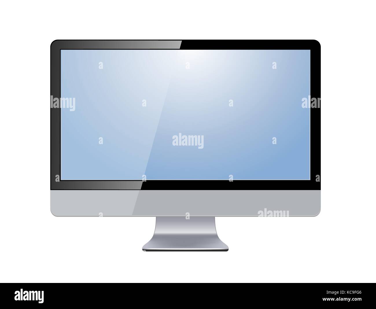 lcd tv monitor isolated, vector illustration Stock Vector
