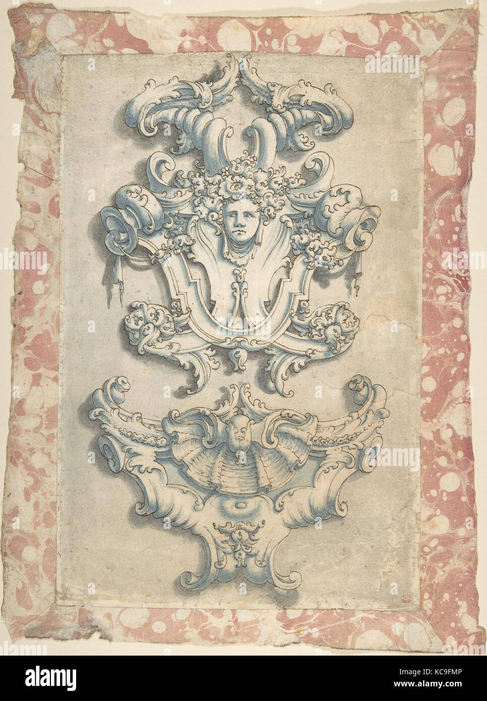 Sculptural Ornament, Anonymous, Italian, 18th century Stock Photo