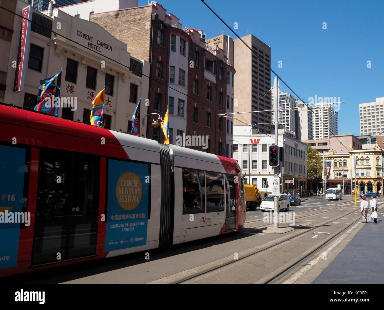Tram in Sydney, Australia Stock Photo Alamy