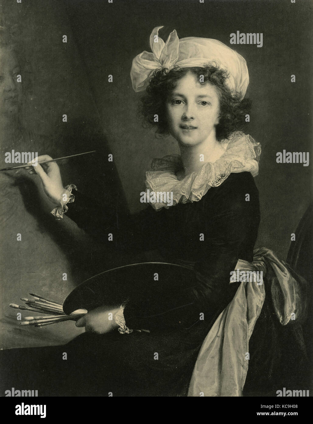 Self-portrait of French painter Elisabeth Vigee Le Brun Stock Photo