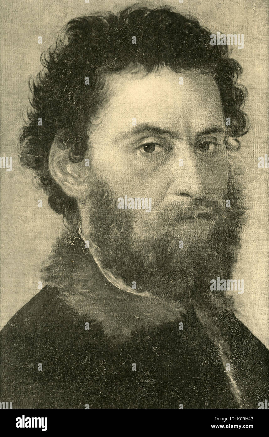 Self-portrait of Italian painter Giorgio Barbarelli AKA Giorgione Stock Photo