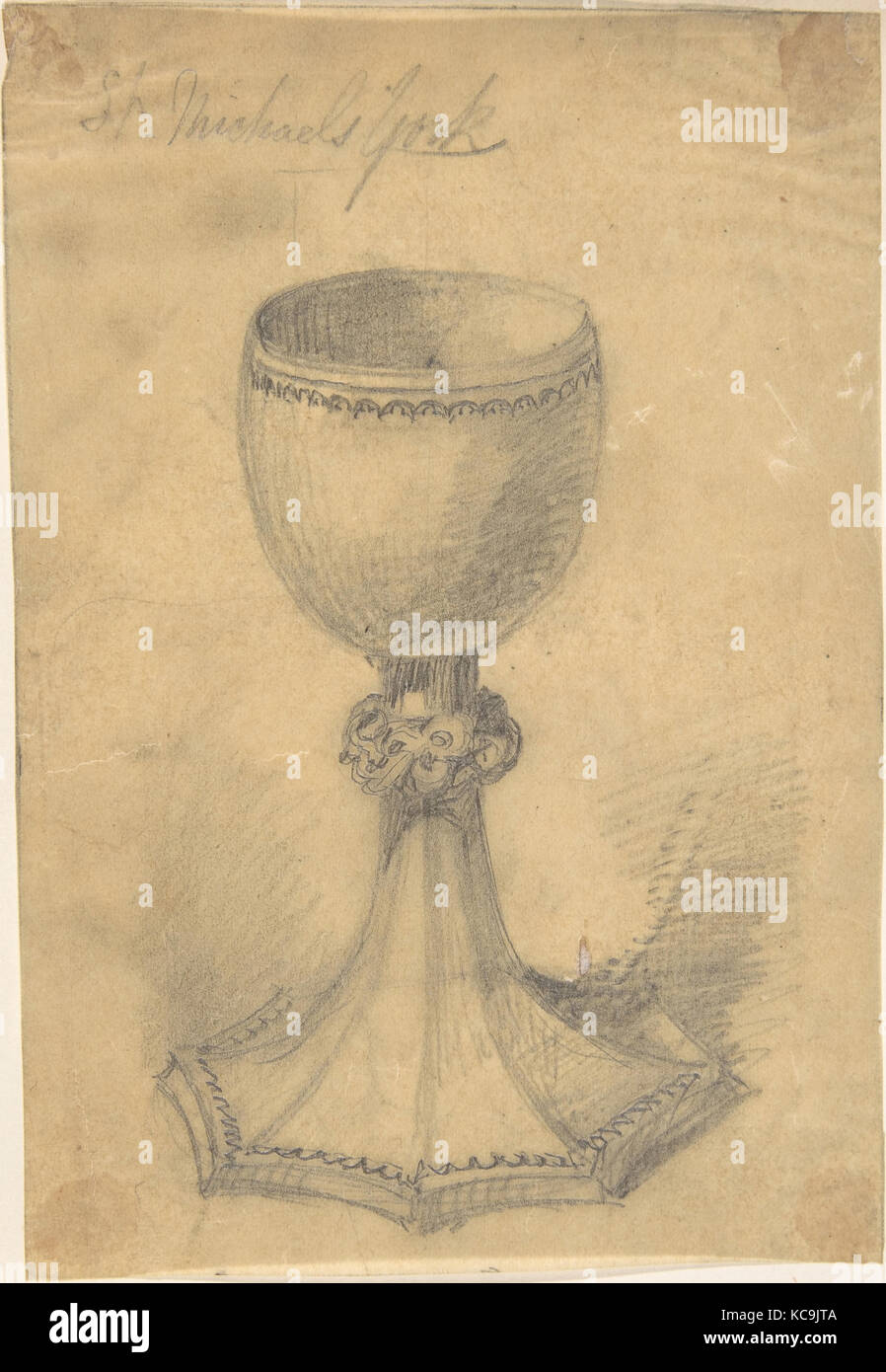 Chalice from St. Michael's York, Anonymous, British, 19th century, second half 19th century Stock Photo