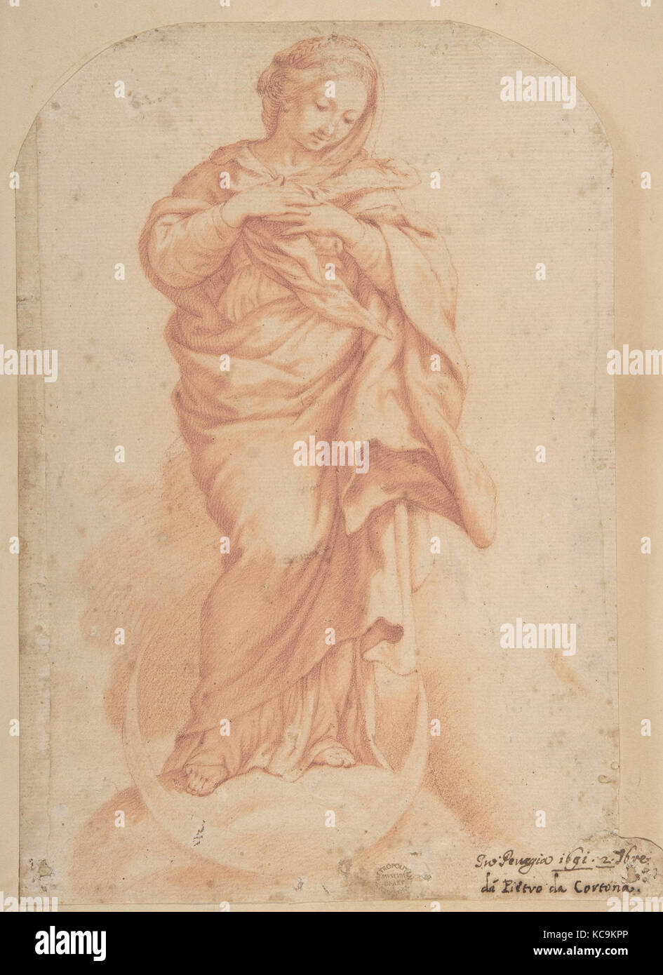 The Virgin Immaculate, After Pietro da Cortona, 1596–1669 Stock Photo
