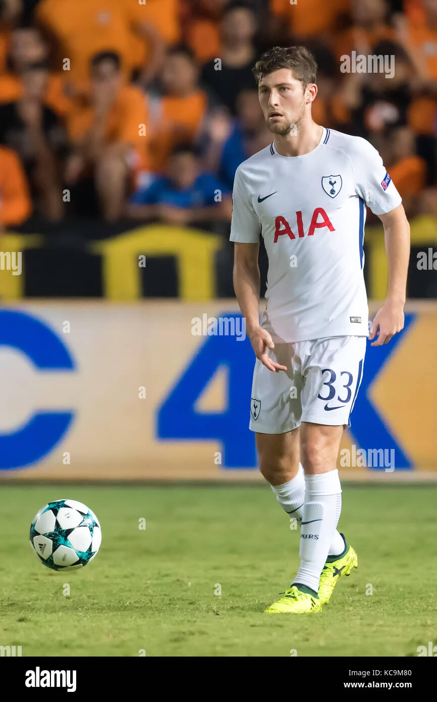 Nicosia, Cyprus - Semptember 26, 2017: Player of Tottenham Ben Davies ...