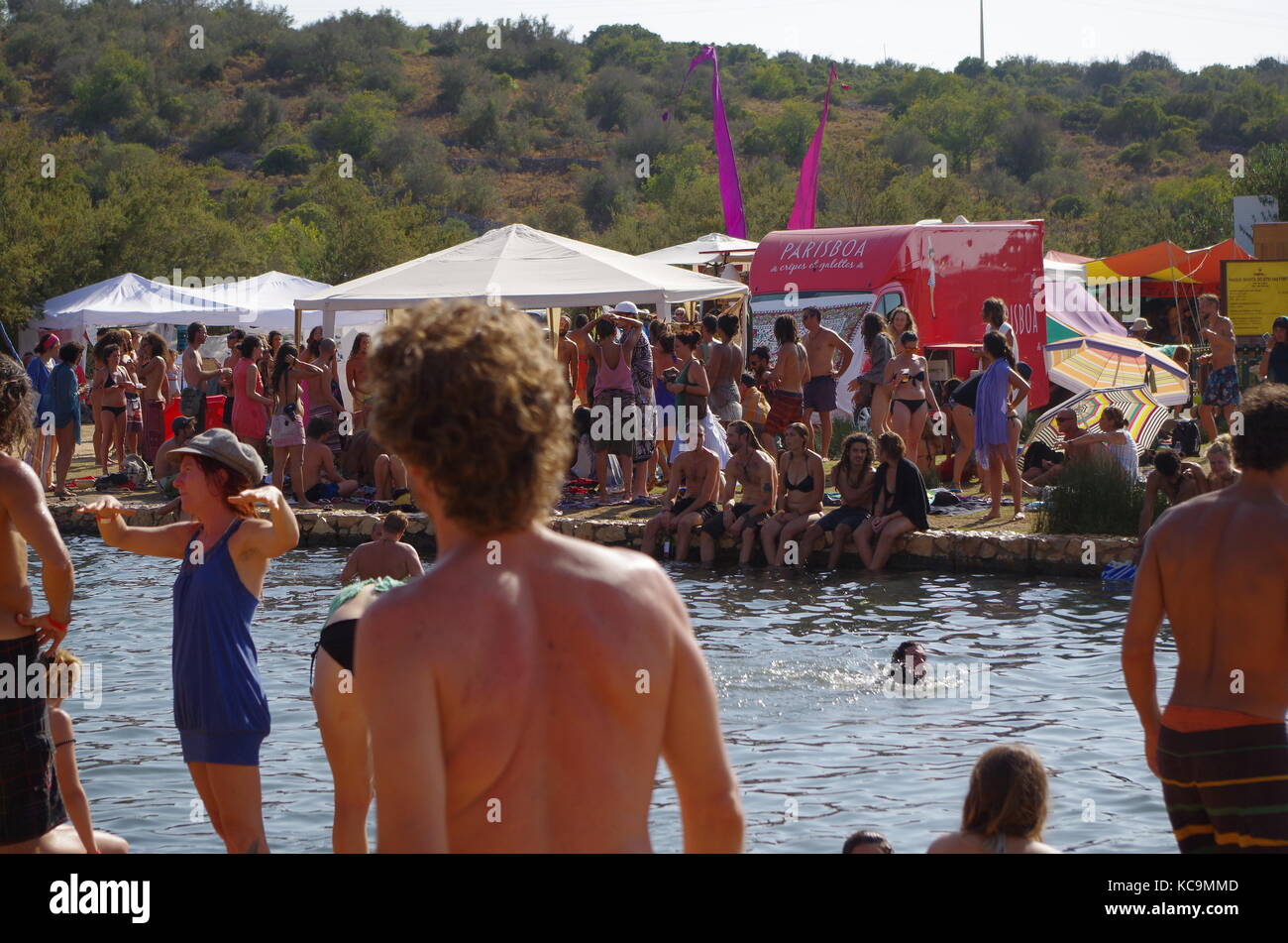 FATT 2017 Didgeridoo Festival in Lagoa. Algarve, Portugal Stock Photo