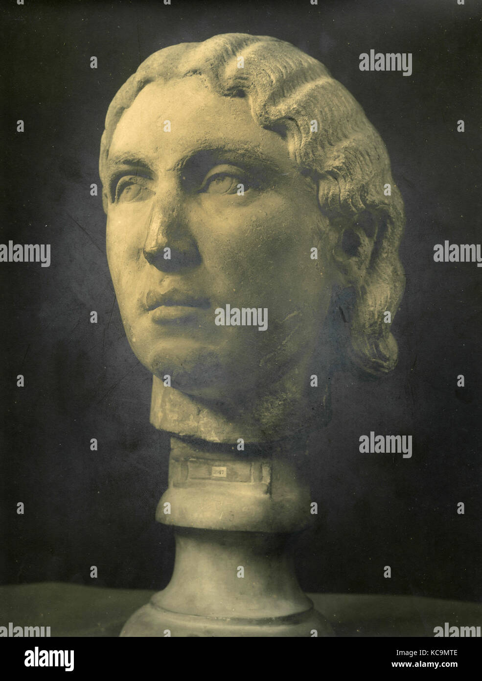 Julia Mammea, marble head Stock Photo