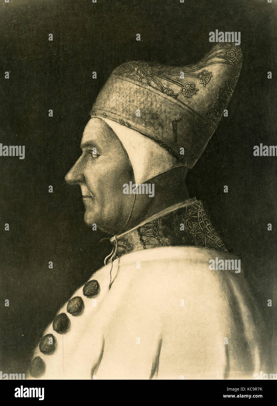 Portrait of Doge Mocenigo, painting by Giovanni Bellini Stock Photo Alamy
