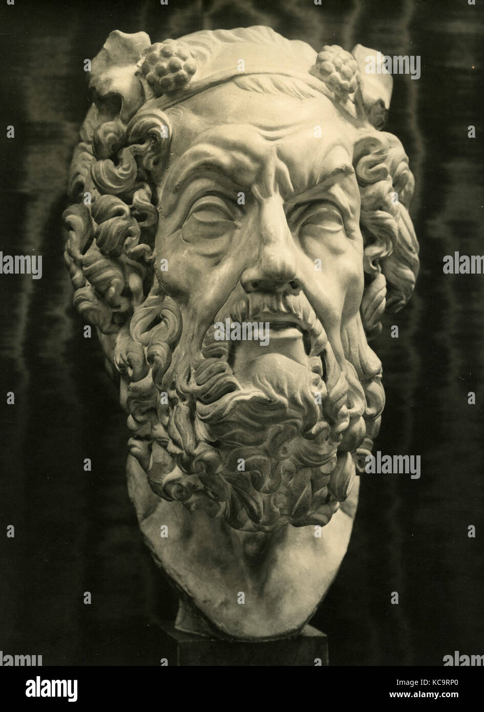 Homer, marble head Stock Photo