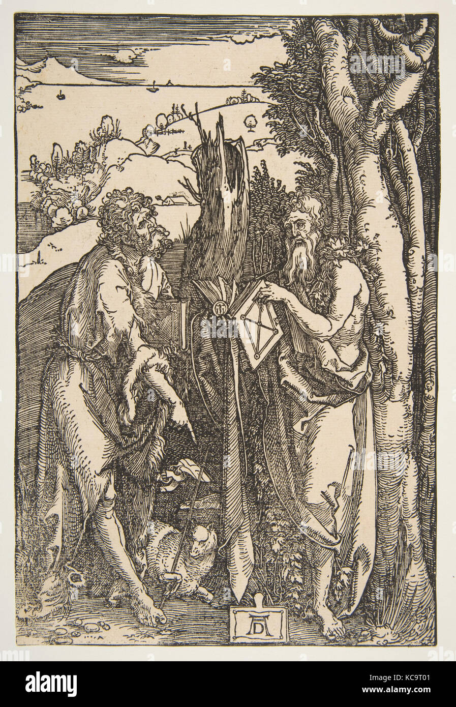 Saint John the Baptist and Saint Onuphrius, Albrecht Dürer, ca. 1503 ...
