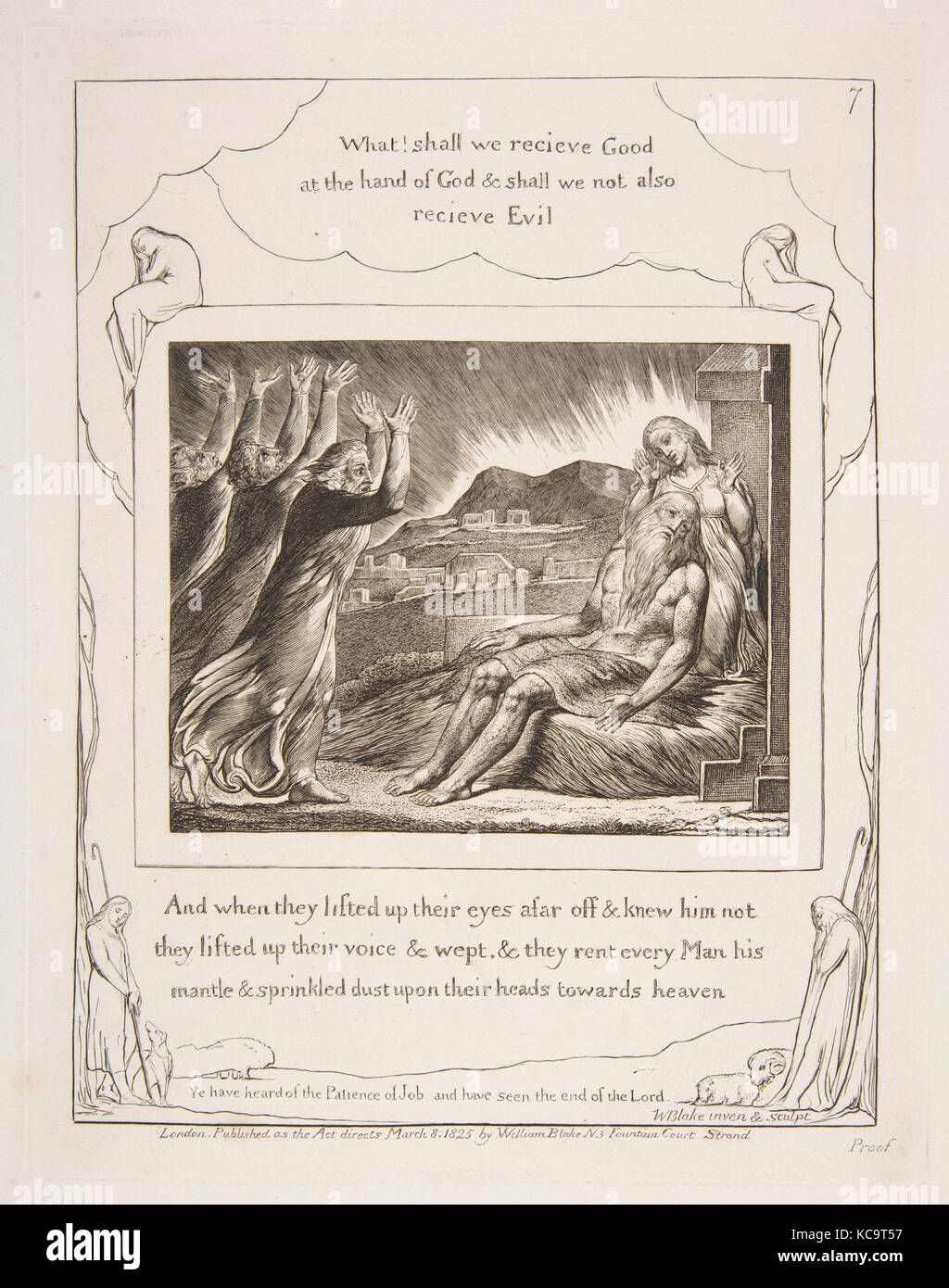 Job's Comforters, from Illustrations of the Book of Job, William Blake