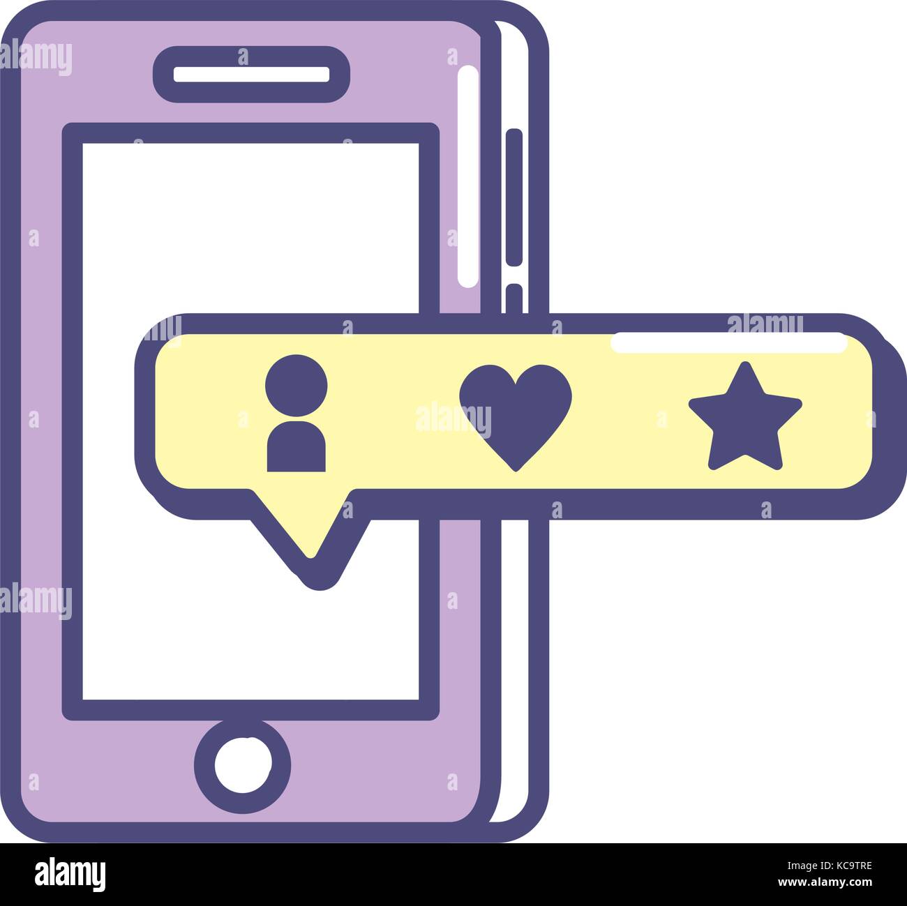 smartphone technology with chat bubble Stock Vector Image & Art - Alamy