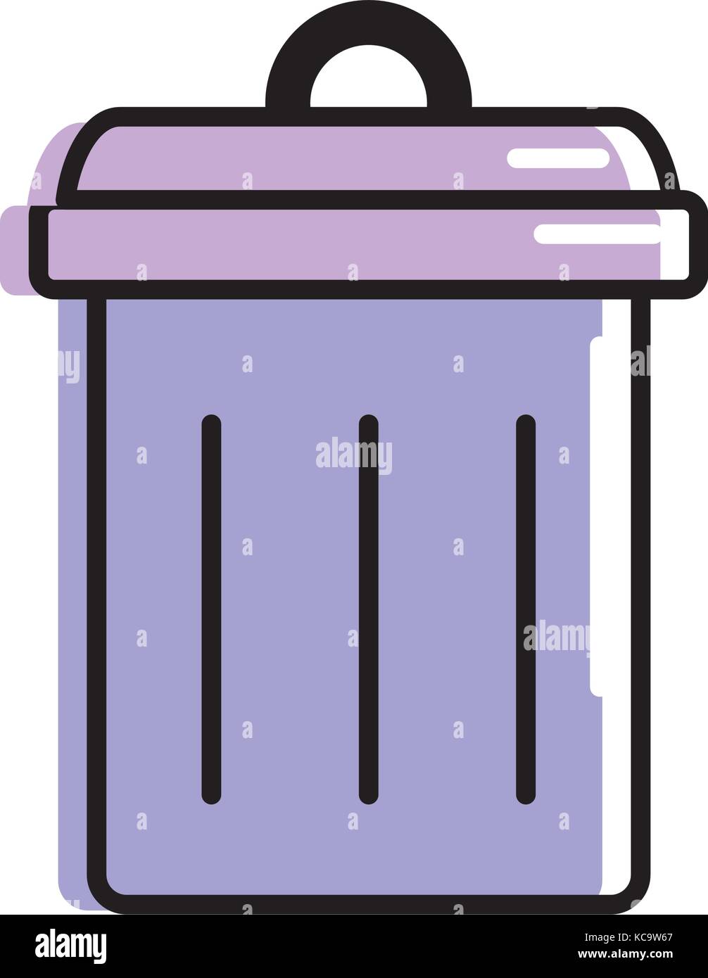 trash can symbol icon Stock Vector Image & Art Alamy