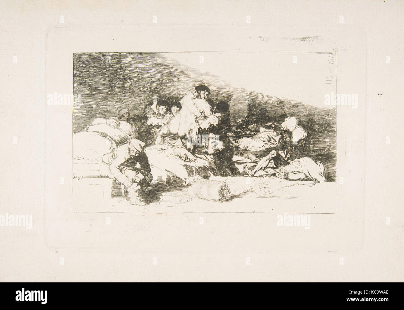 Plate 25 from 'The Disasters of War' (Los Desastres de la Guerra):'These too. (Tambien estos.), Goya, 1810 Stock Photo