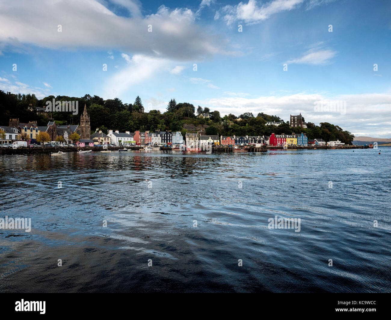 Tobermory, largest town on the Isle of Mull in the Western Isles of Scotland Stock Photo