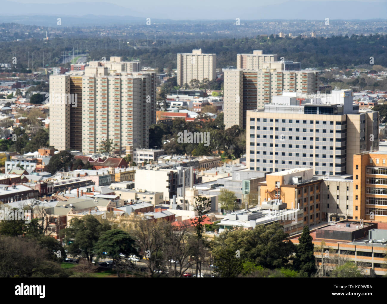 High rise public housing towers in Fitzroy, Melbourne, Victoria, Australia Stock Photo Alamy