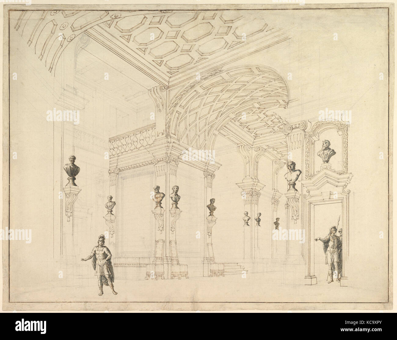 Эскизы декораций Галли Бибиена середины XVIII В