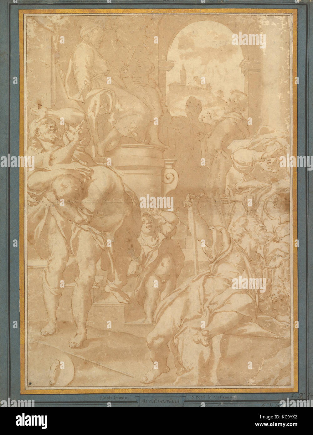 The Plague of Flies (Exodus 8:21), Workshop of Federico Zuccaro, 1540–1609 Stock Photo