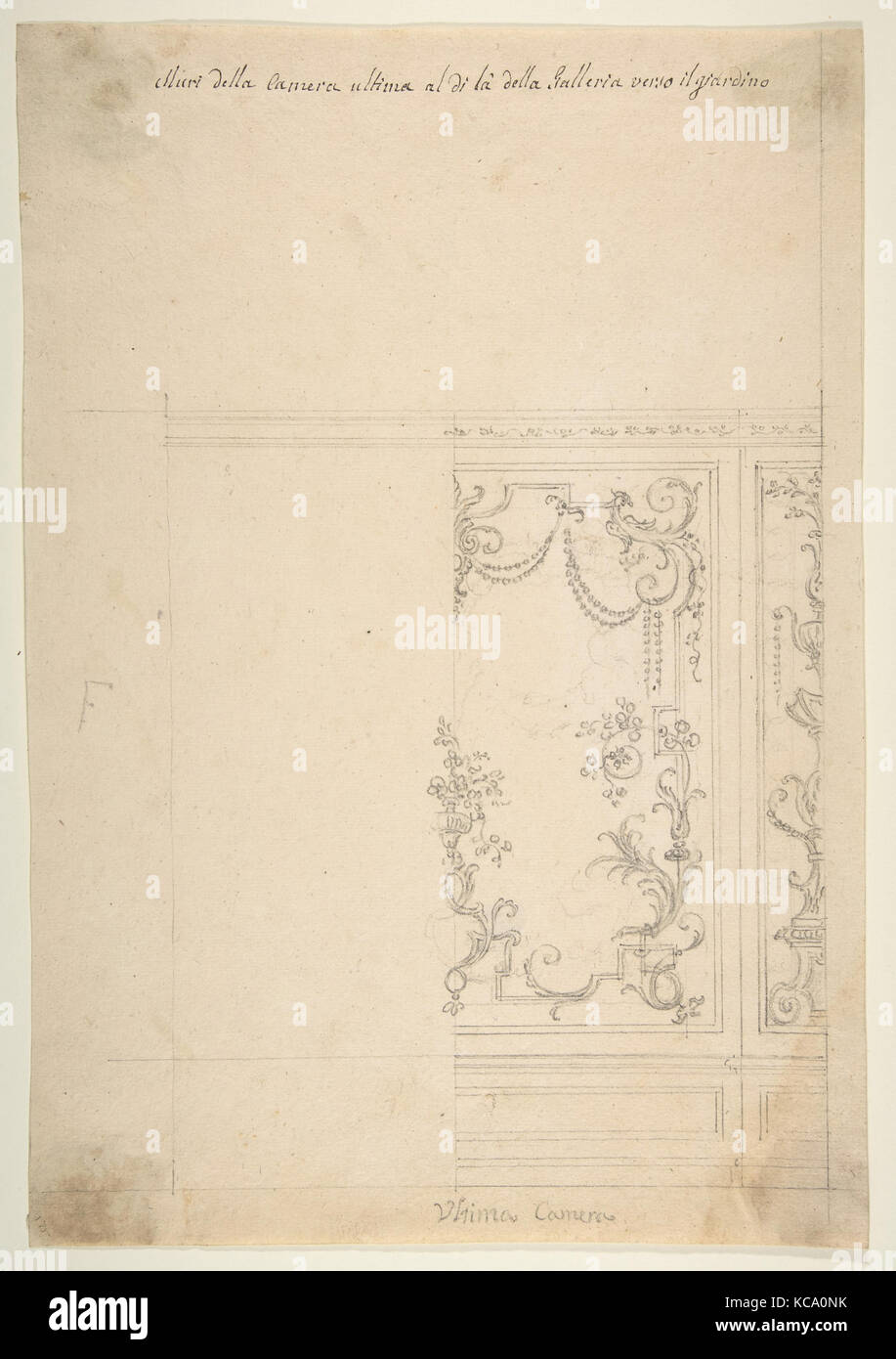 Wall Design, Workshop of Leonardo Marini, 18th century Stock Photo