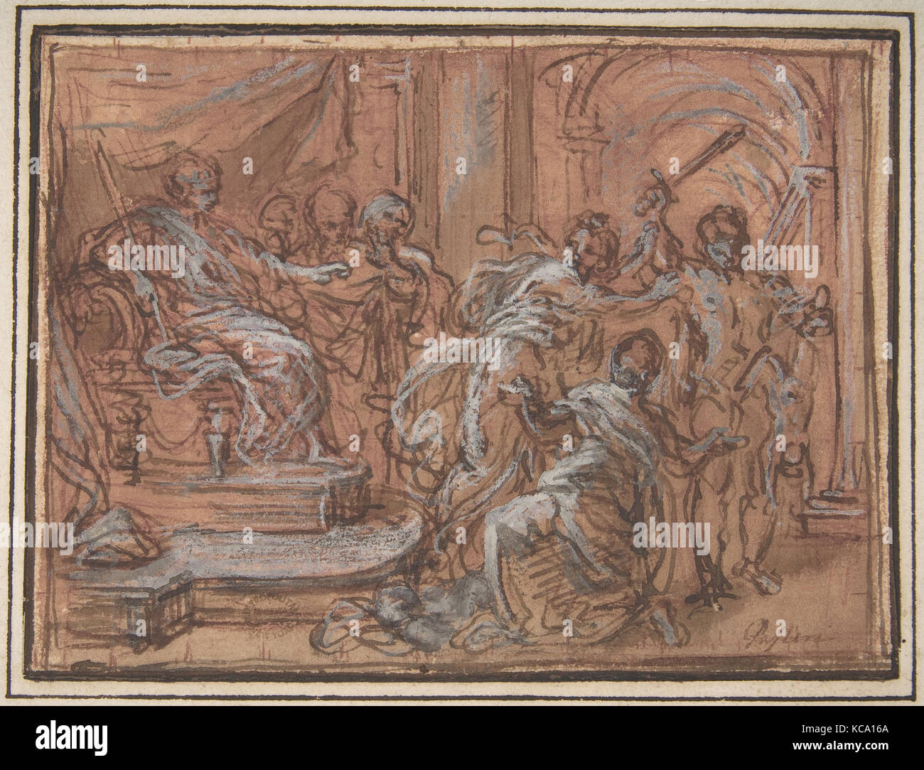 The Judgment of Solomon, Giuseppe Passeri, 1654–1714 Stock Photo
