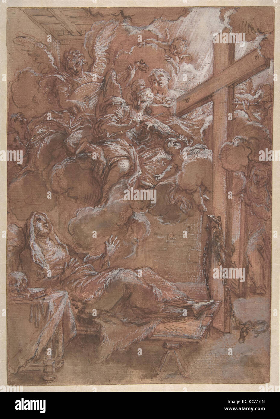 The Ecstacy of the Blessed Giacinta Marescotti, Giuseppe Passeri, 1654–1714 Stock Photo