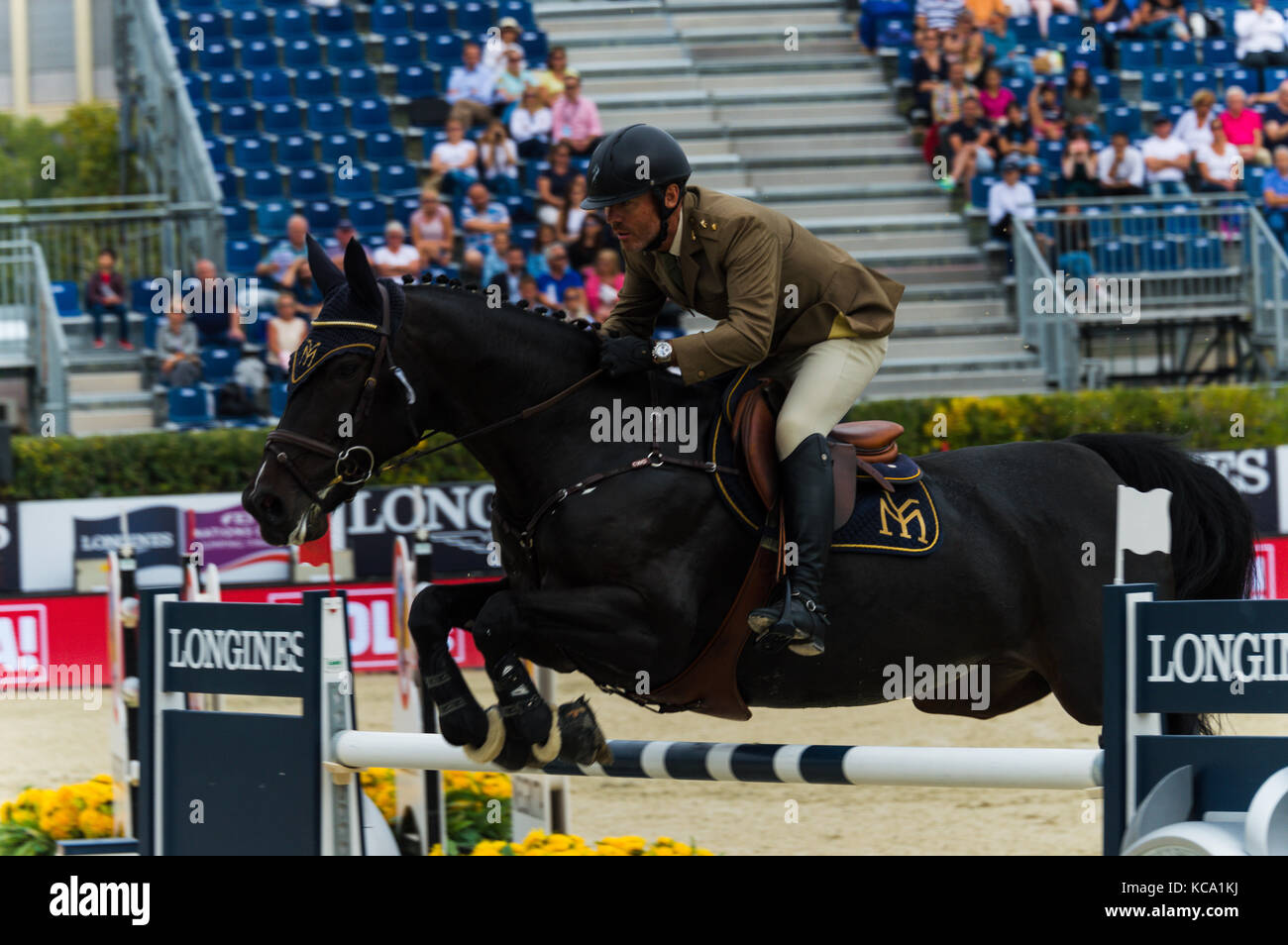 Longines FEI nations cup jumping final, Barcelona Stock Photo Alamy