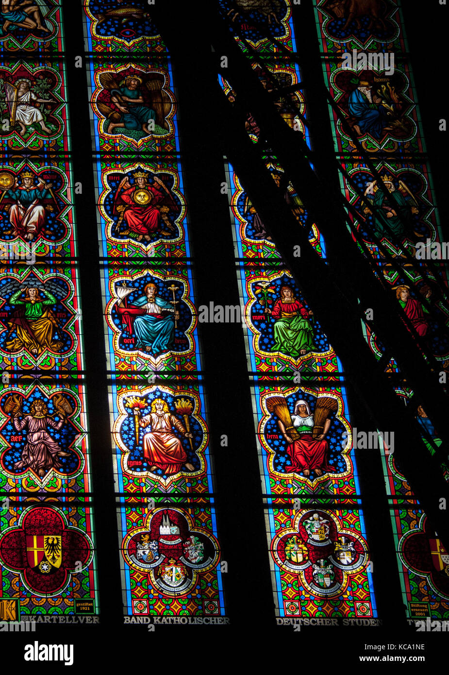Inside the Dome of Cologne / Kölner Dom Stock Photo