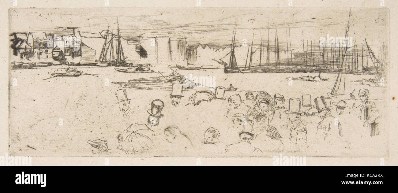 The Penny Boat (Penny Passengers, Limehouse), James McNeill Whistler, 1860 Stock Photo
