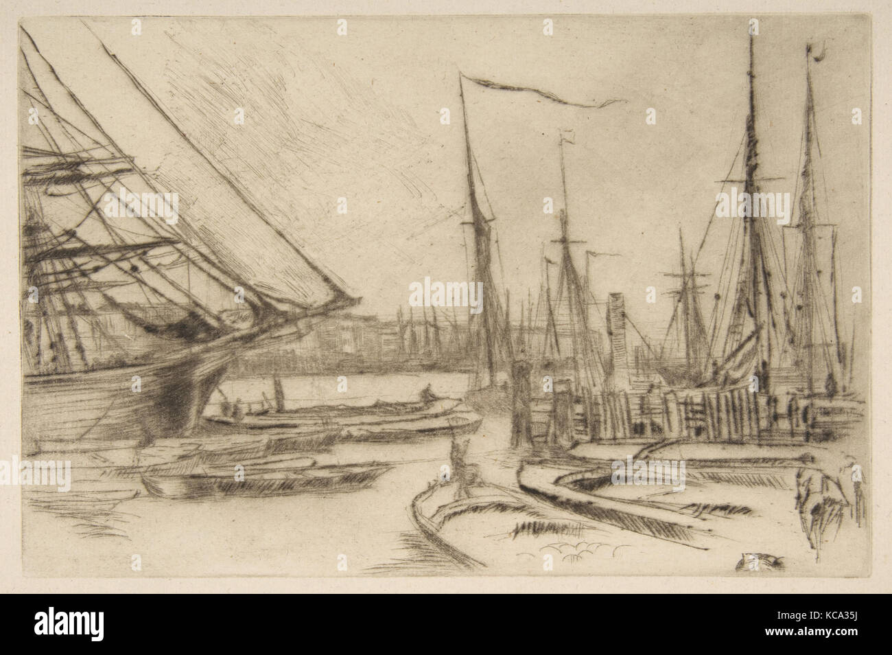 A Sketch from Billingsgate (From Billingsgate), James McNeill Whistler, 1878 Stock Photo