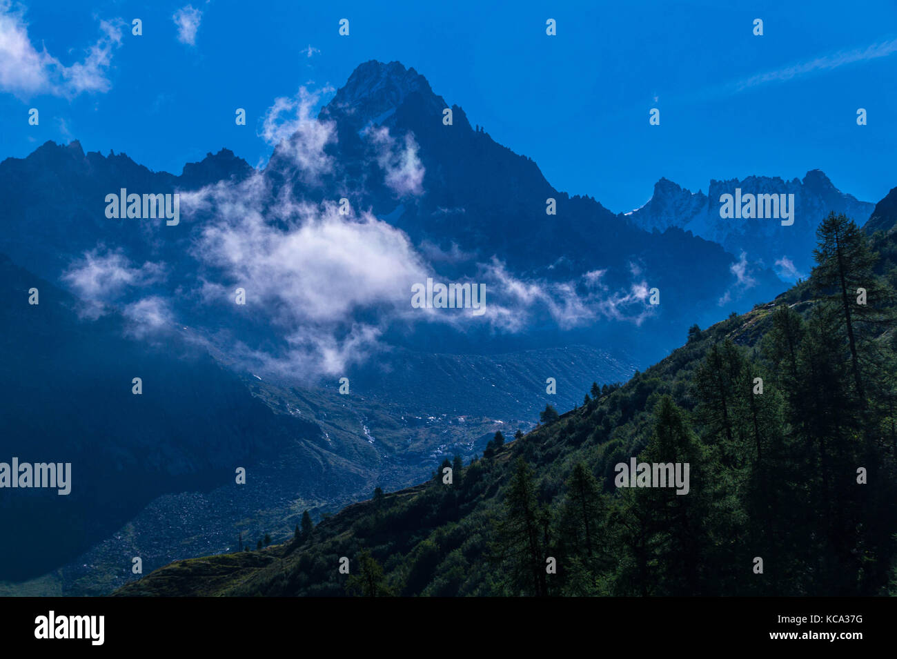 landscape of the french alps Stock Photo - Alamy