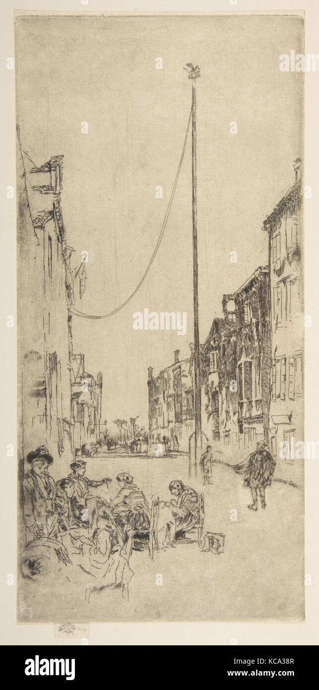 The Mast (The Venetian Mast), James McNeill Whistler, 1879–80 Stock Photo