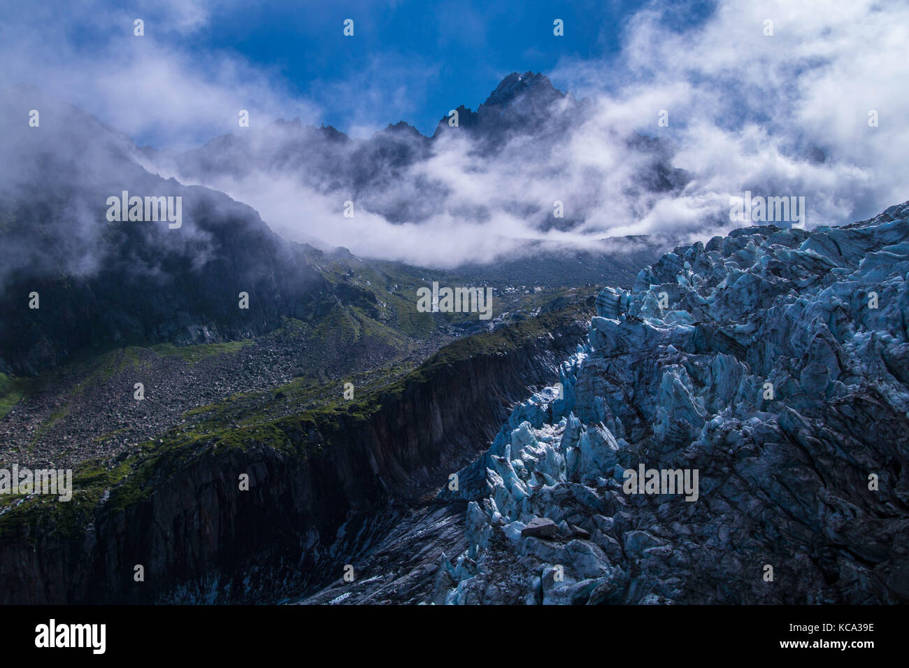 glacier in the French Alps Stock Photo Alamy