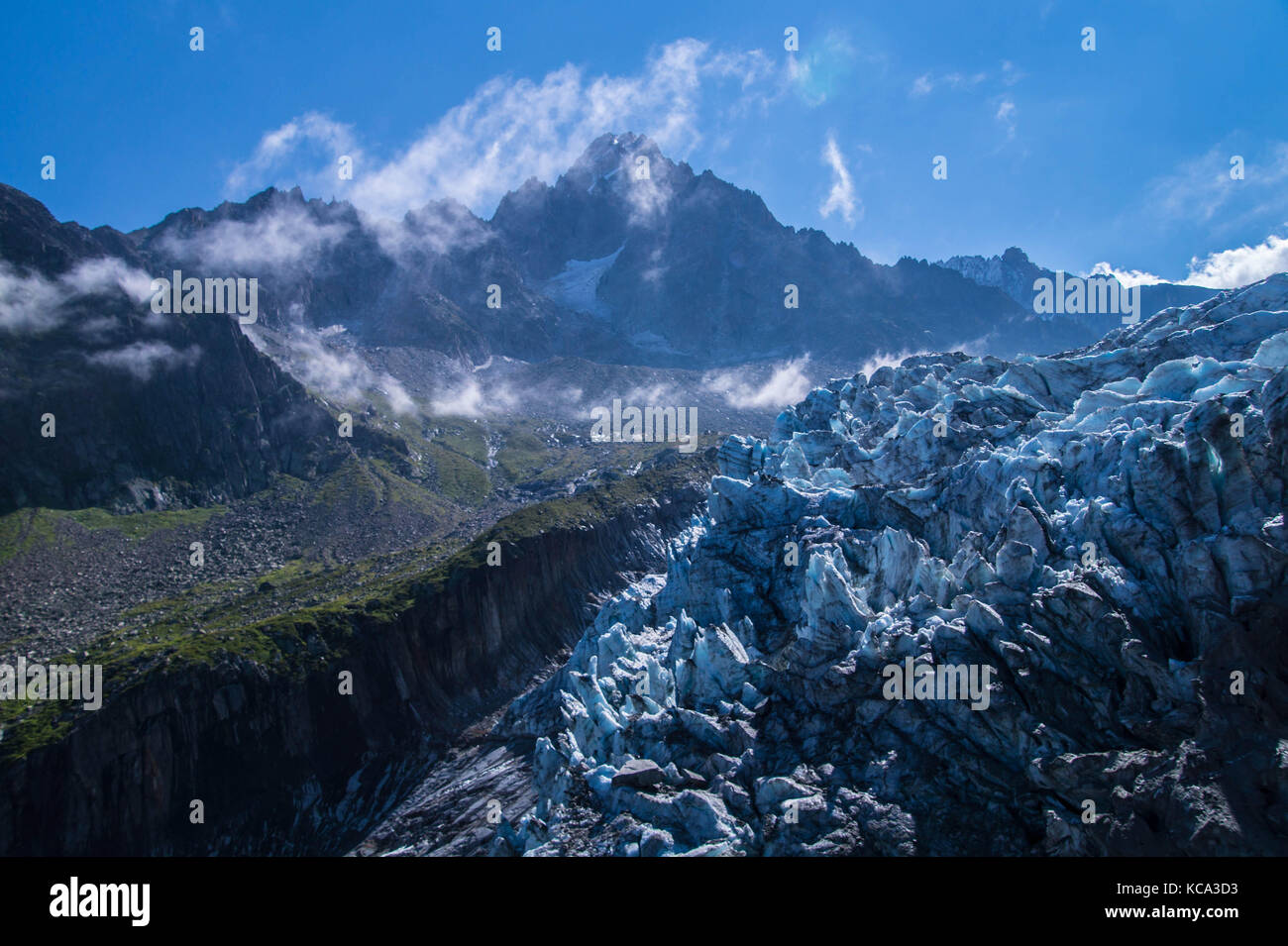 glacier in the French Alps Stock Photo Alamy