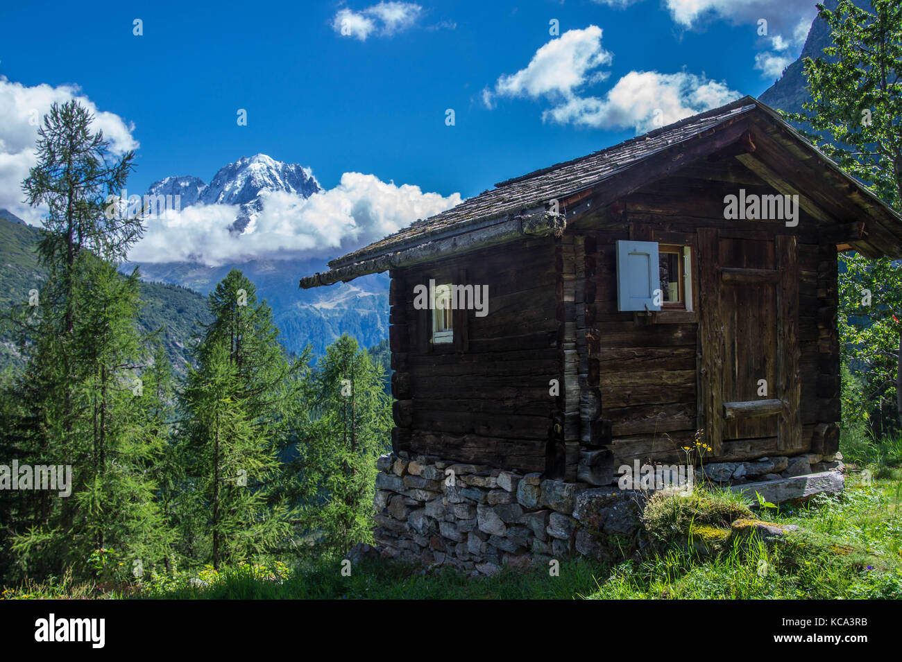 landscape of the French Alps Stock Photo - Alamy