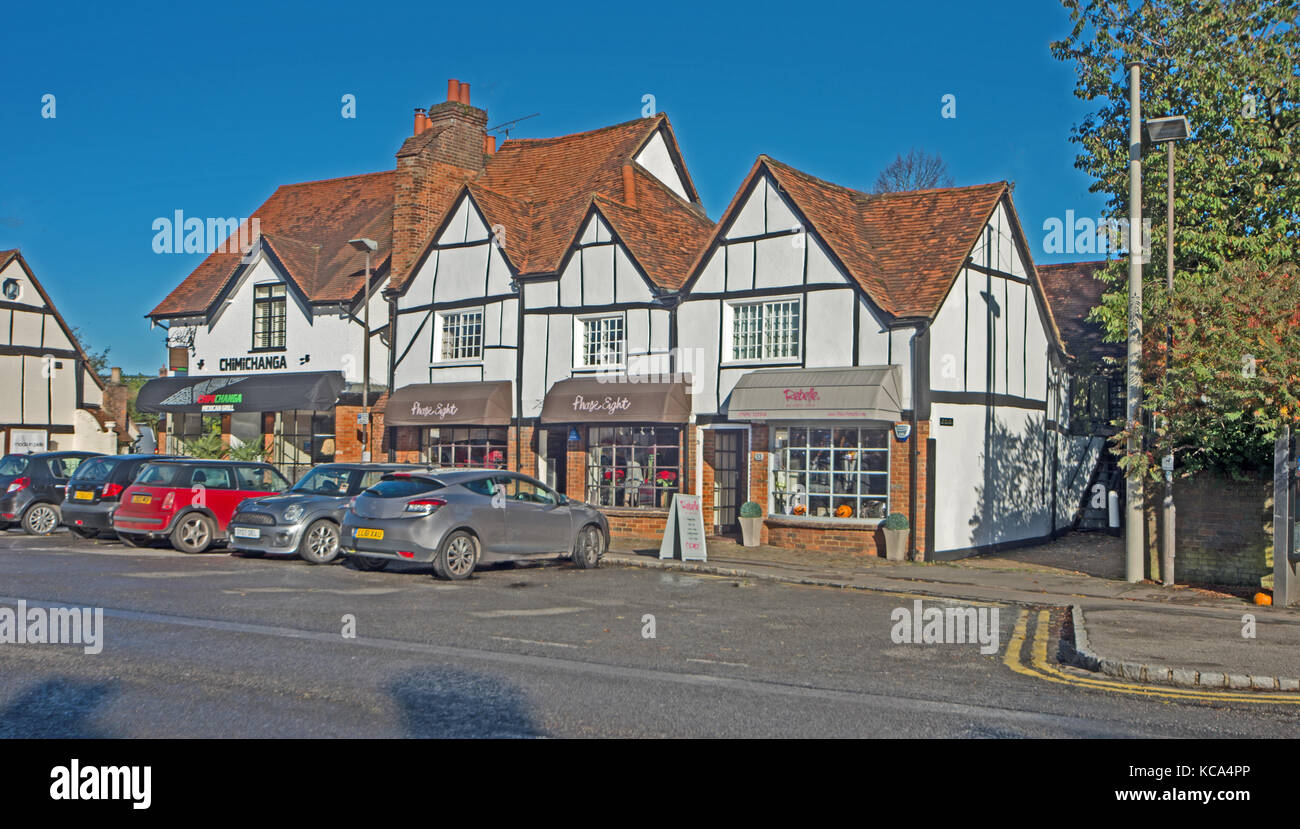 Old Amersham, Buckinghamshire, Shops High Street, Chilterns; England
