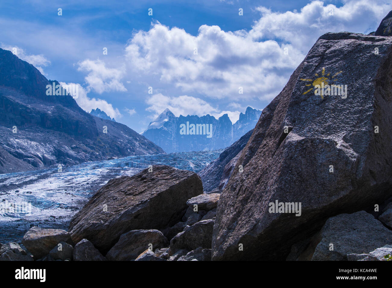 glacier in the French Alps Stock Photo Alamy