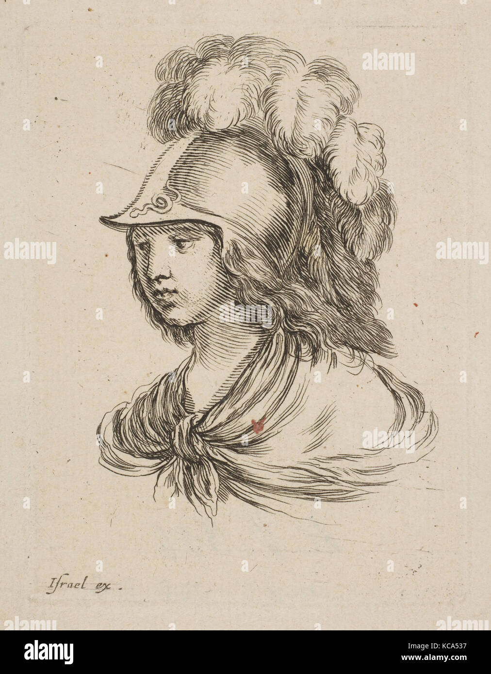 Head of Minerva, from 'Various heads and figures' (Diverses tétes et ...