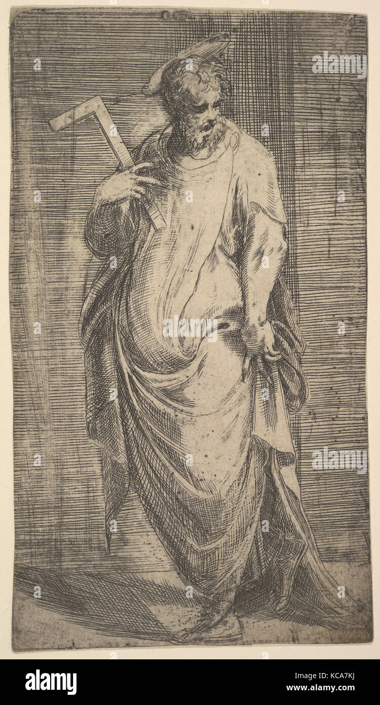 Saint James Minor from 'Christ and the Apostles', Andrea Schiavone, ca ...