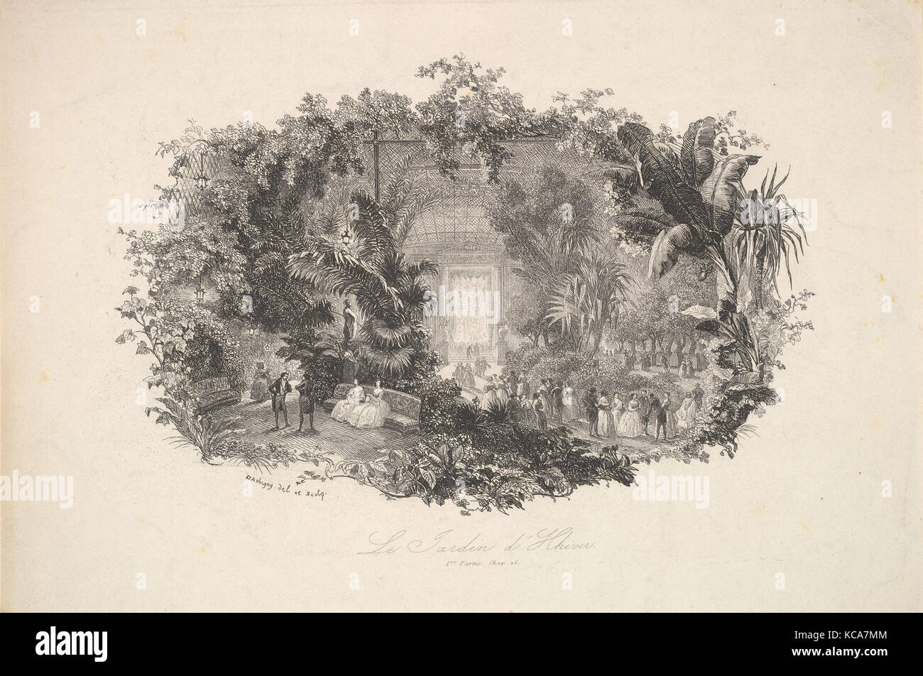 The Winter Garden, 1843, Etching; third state of four (as published in