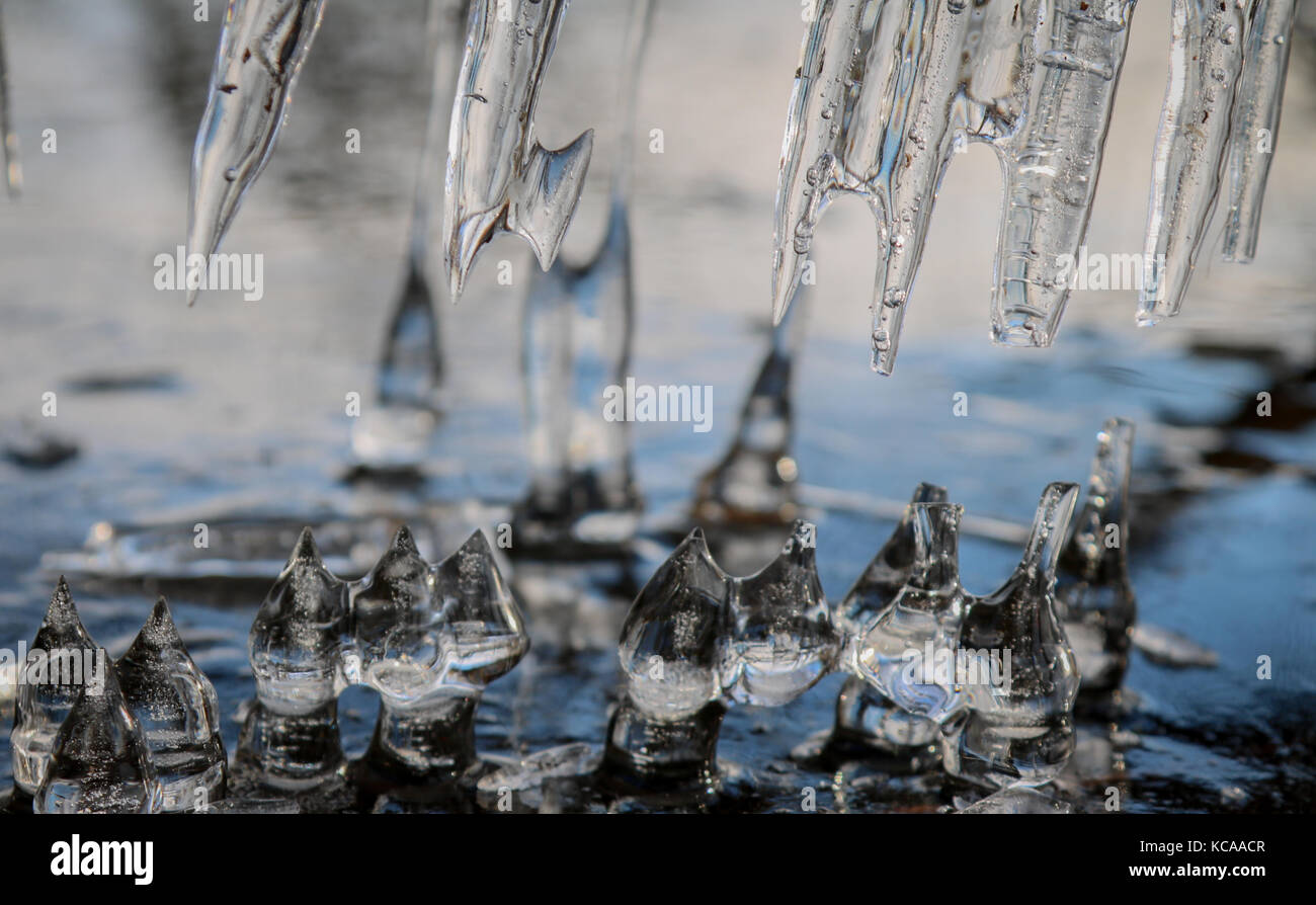Ice drops closeup Stock Photo Alamy